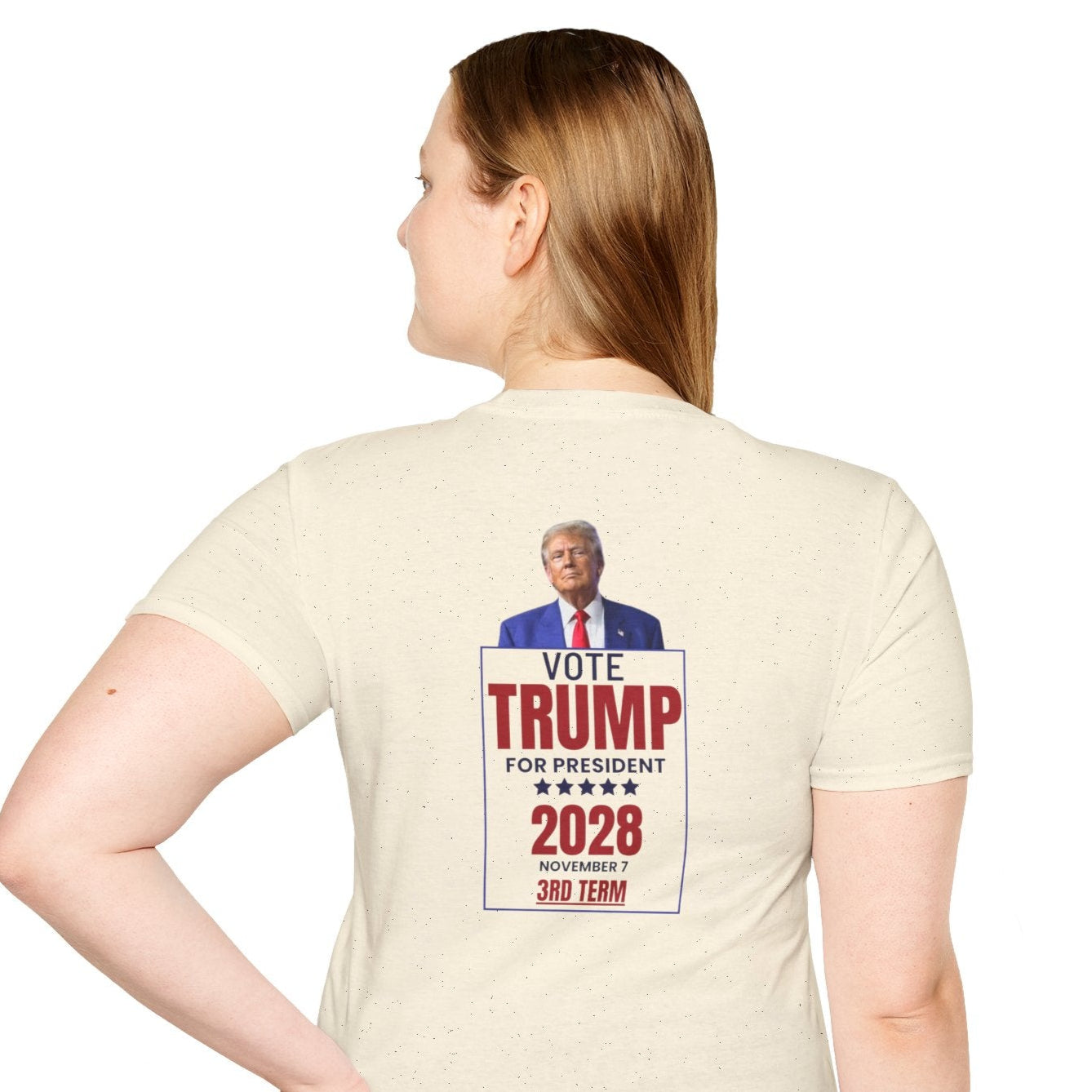 Trump 2028 Unisex Softstyle T-Shirt - Trump for President