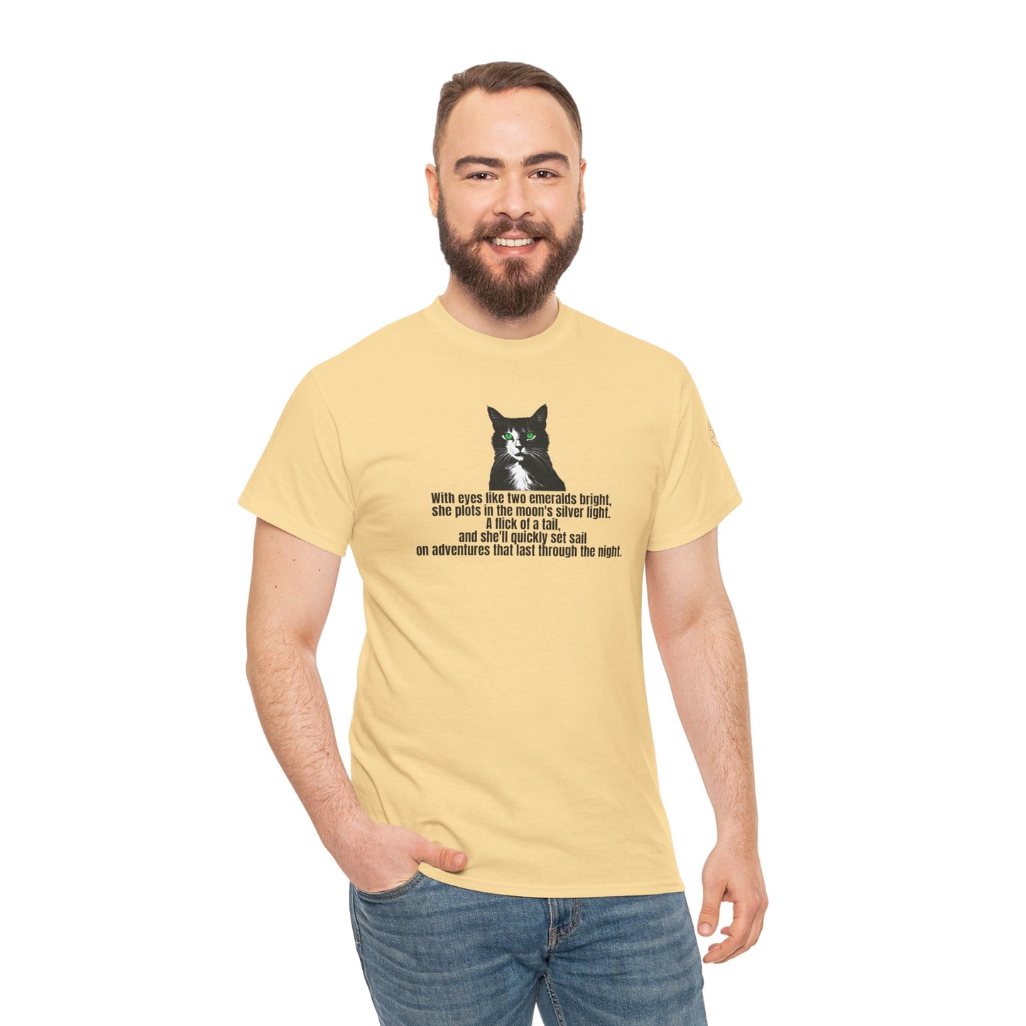 Emerald Eyed Mischief Unisex Heavy Cotton Tee