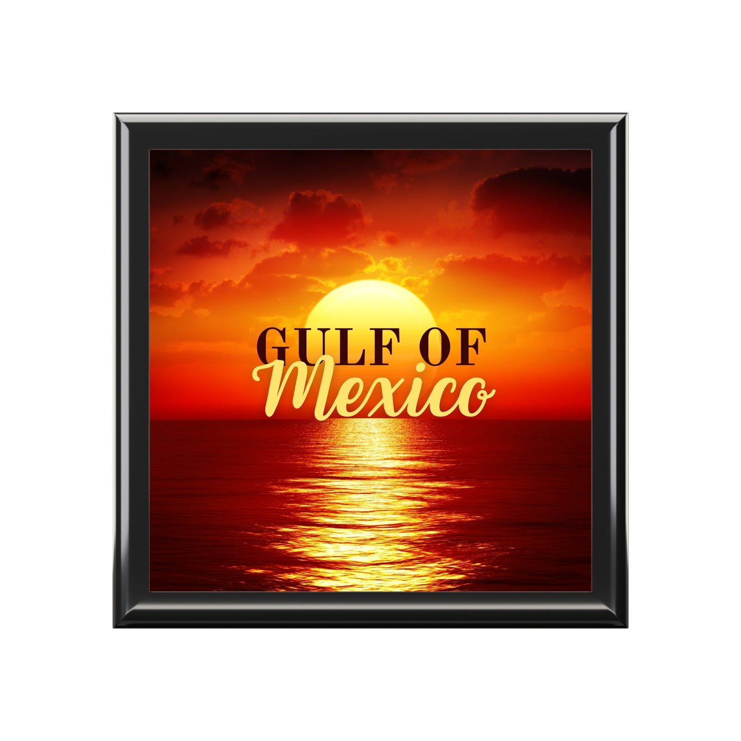 Gulf of Mexico Sunset Jewelry Box Printify