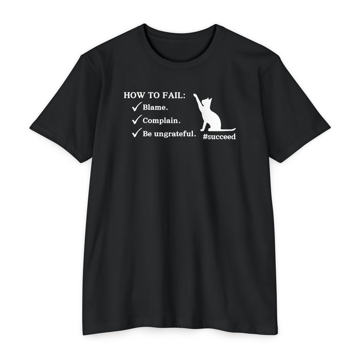 How to Fail Unisex CVC Jersey T - shirt - T - Shirt - Epileptic Al’s Shop