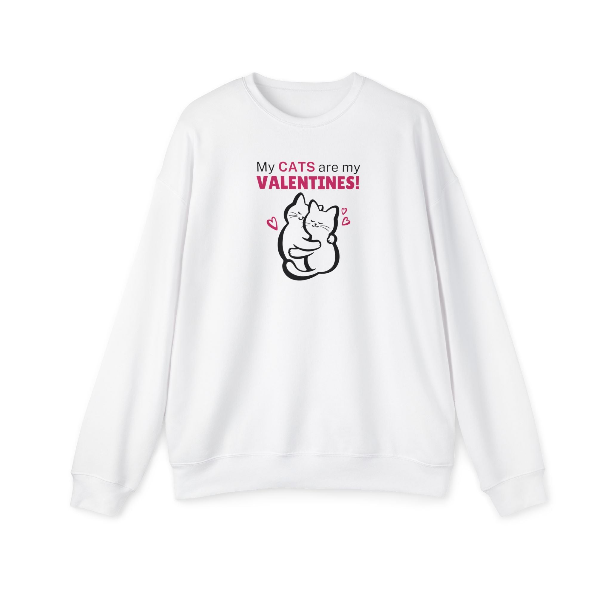 My Cats are my Valentines Women's Drop Shoulder Sweatshirt - EpiAl's Shop