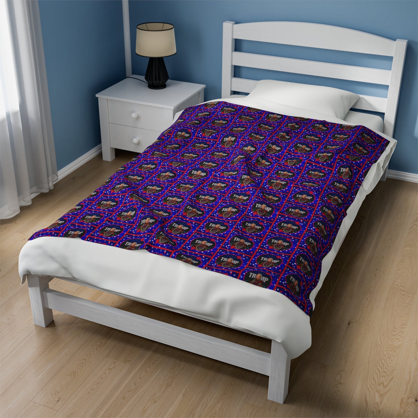 Stars & Trump 47 Velveteen Plush Blanket