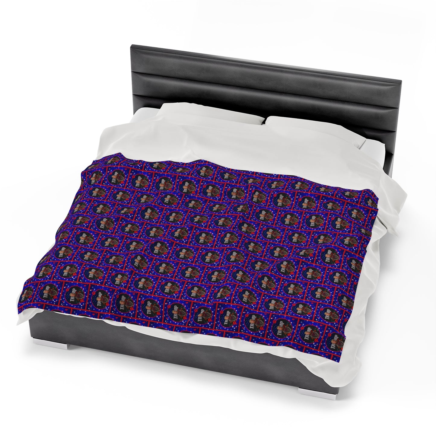 Stars & Trump 47 Velveteen Plush Blanket