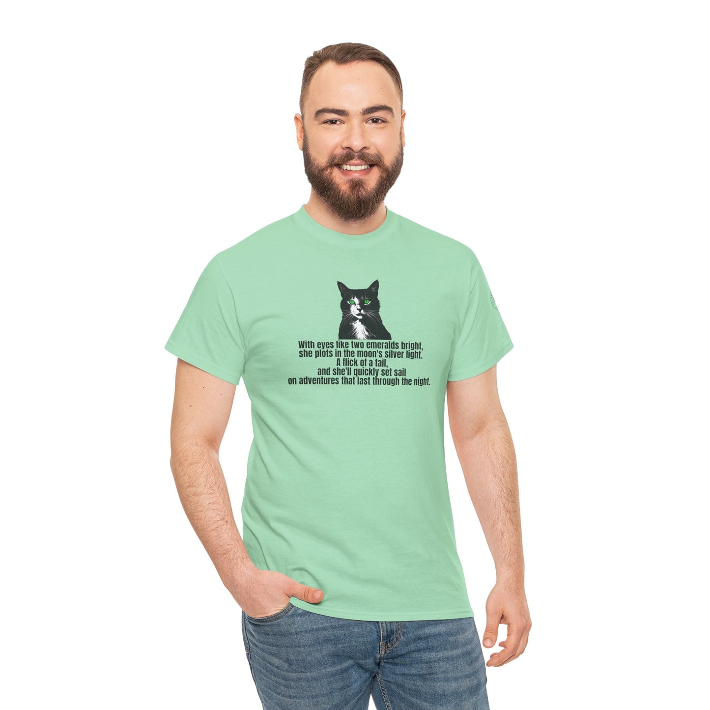 Emerald Eyed Mischief Unisex Heavy Cotton Tee