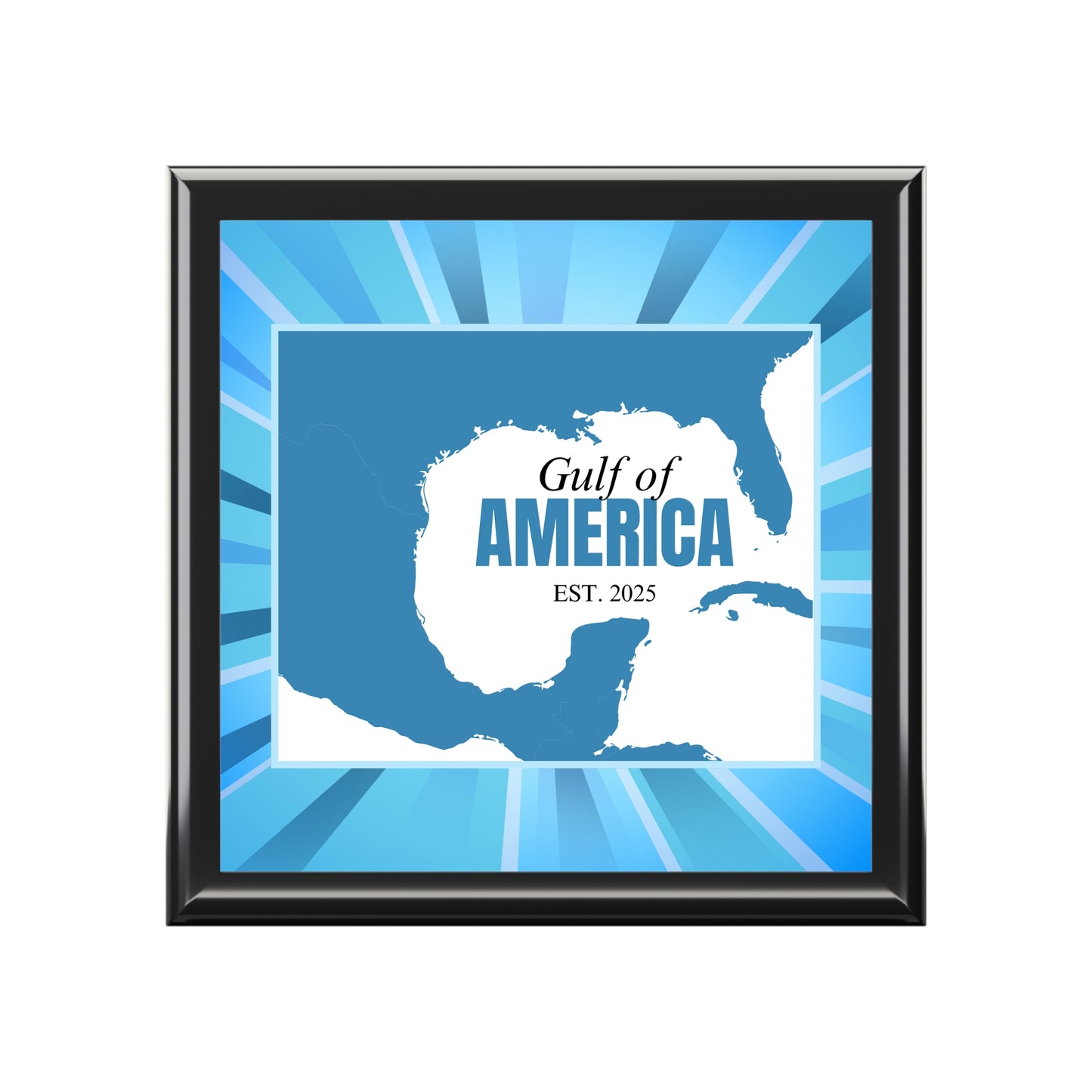 Gulf of America Map Jewelry Box