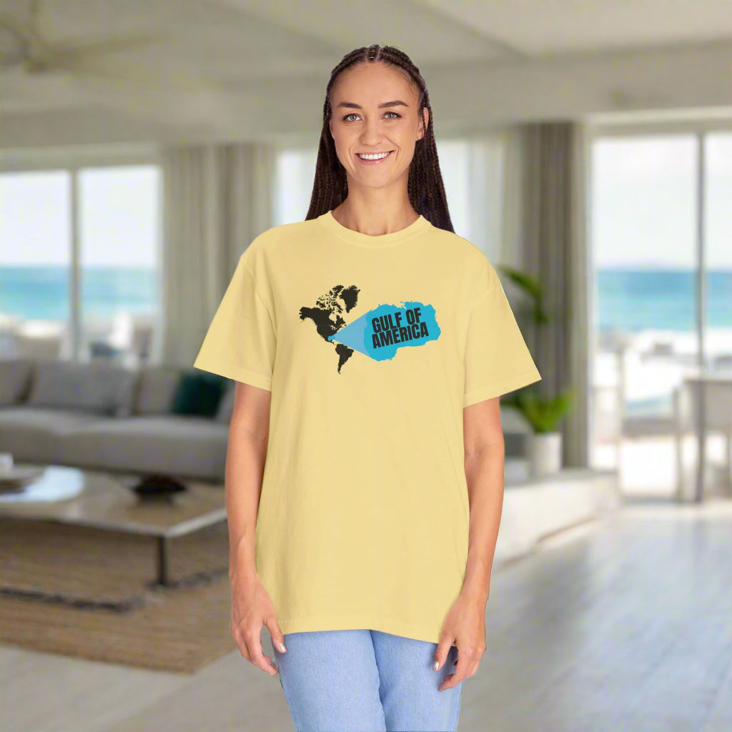 Gulf of America Map Unisex Garment-Dyed T-Shirt