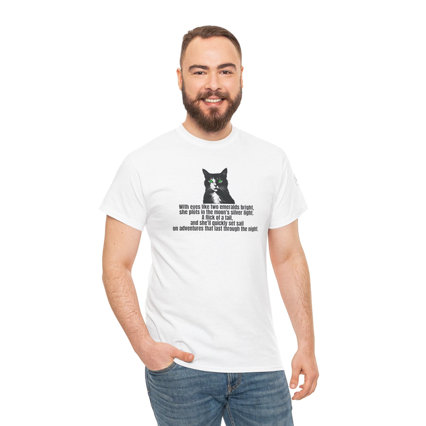 Emerald Eyed Mischief Unisex Heavy Cotton Tee