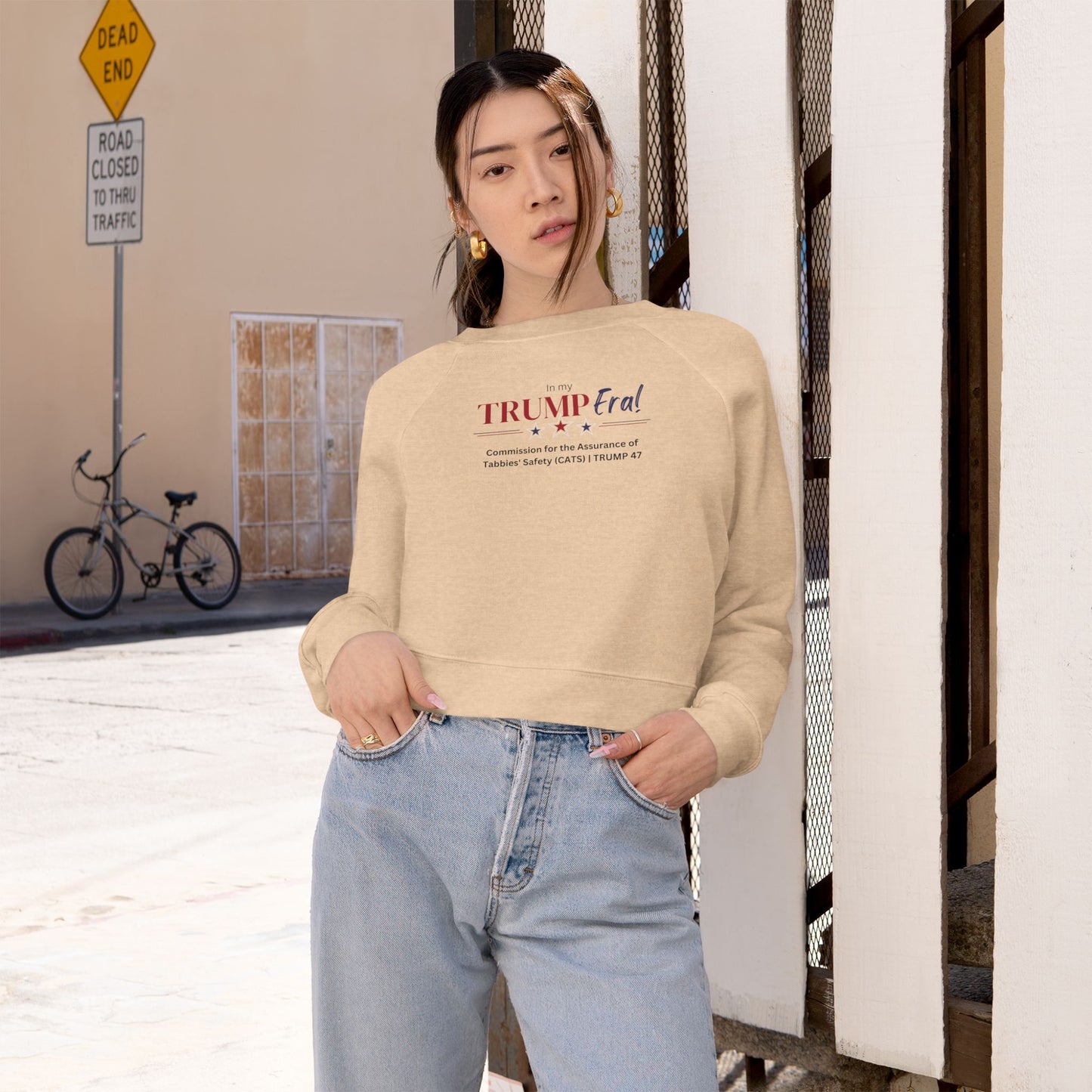 In My Trump Era Women's Cropped Fleece Pullover