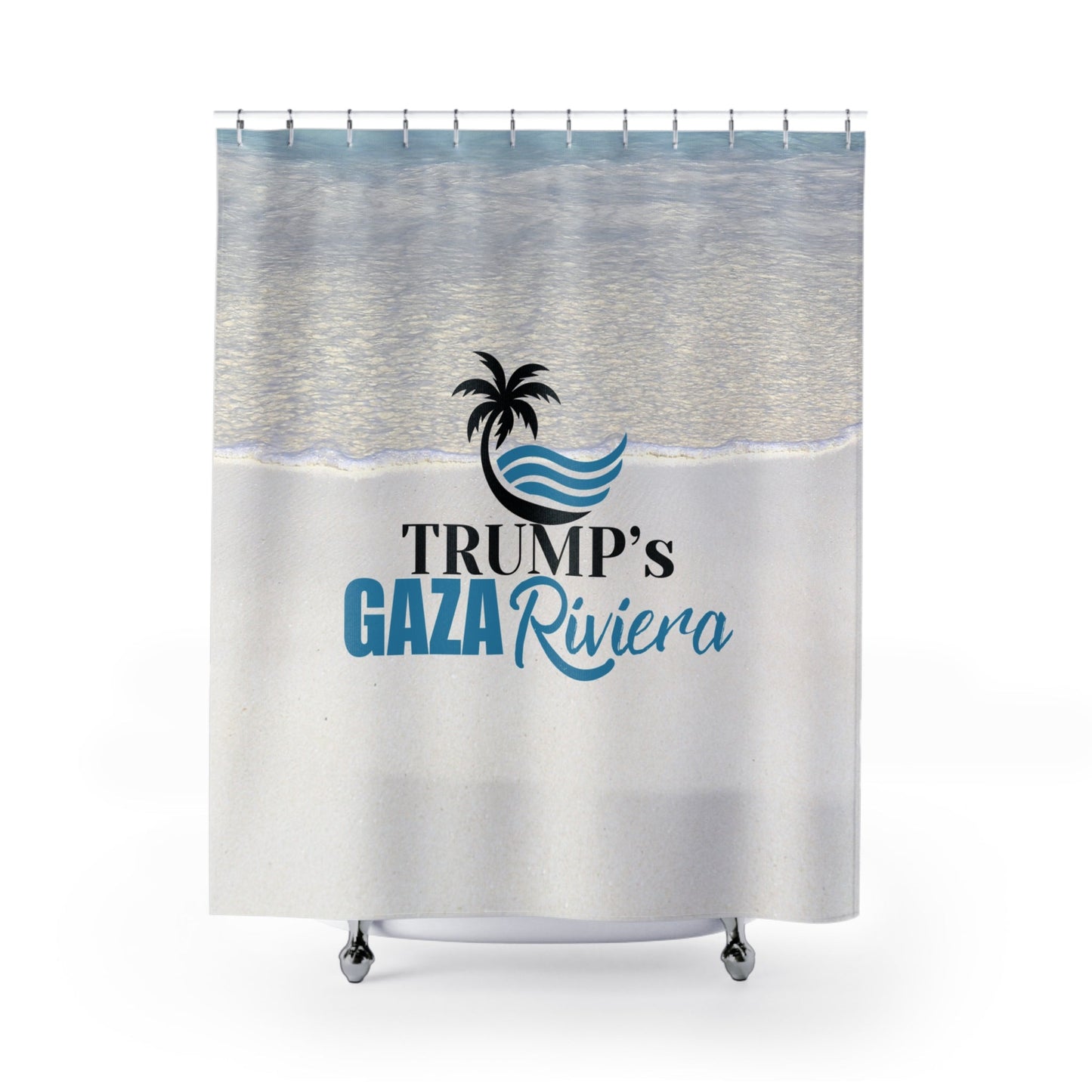 Trump's Gaza Riviera Shower Curtain Printify