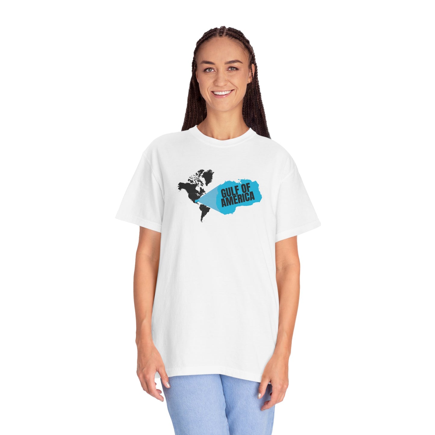 Gulf of America Map Unisex Garment-Dyed T-Shirt