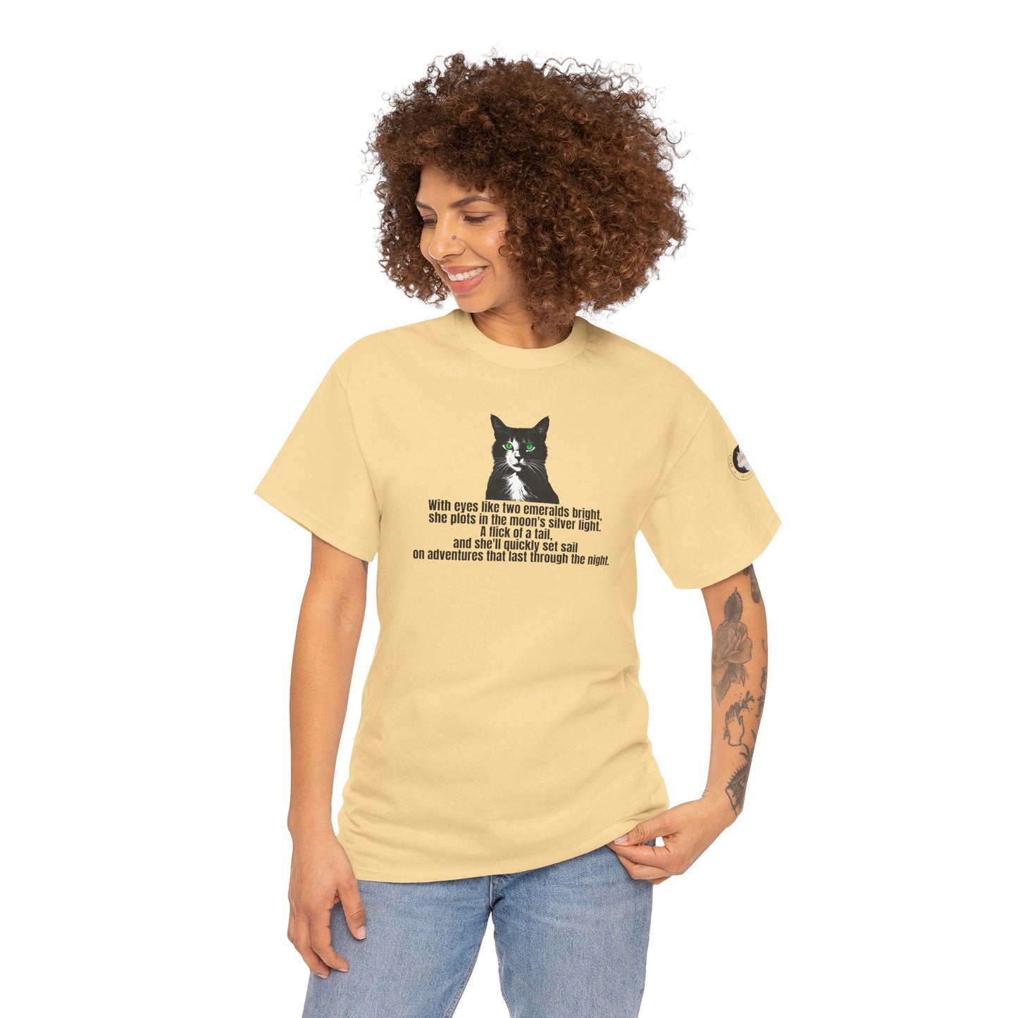 Emerald Eyed Mischief Unisex Heavy Cotton Tee