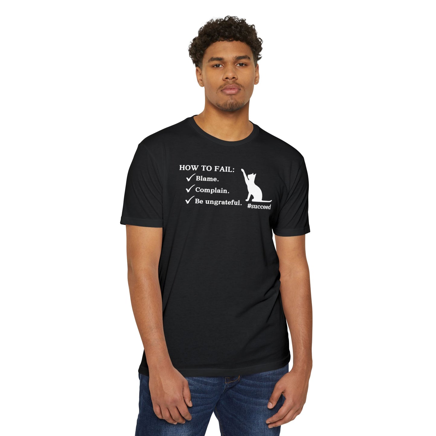 How to Fail Unisex CVC Jersey T - shirt - T - Shirt - Epileptic Al’s Shop
