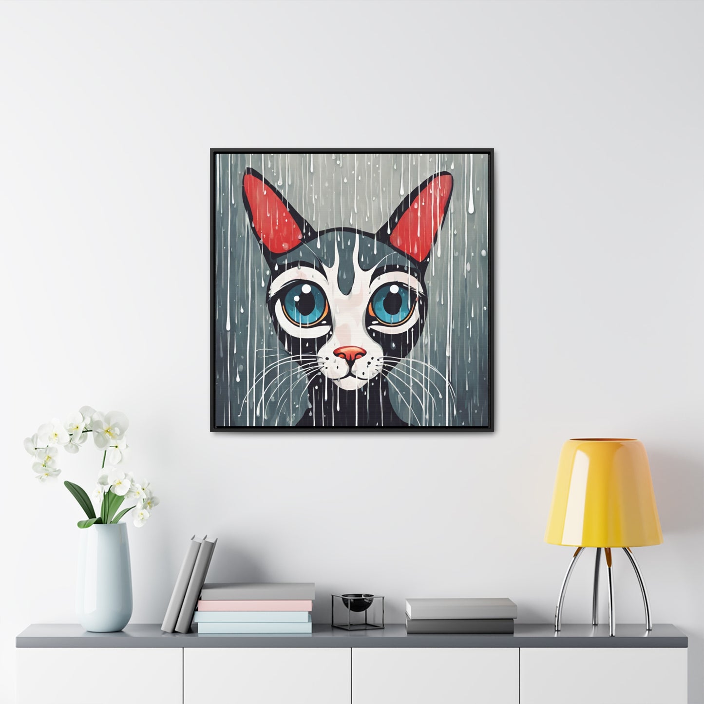 Blue Eyed Cat Gallery Canvas Wraps, Square Frame - Canvas - Epileptic Al’s Shop