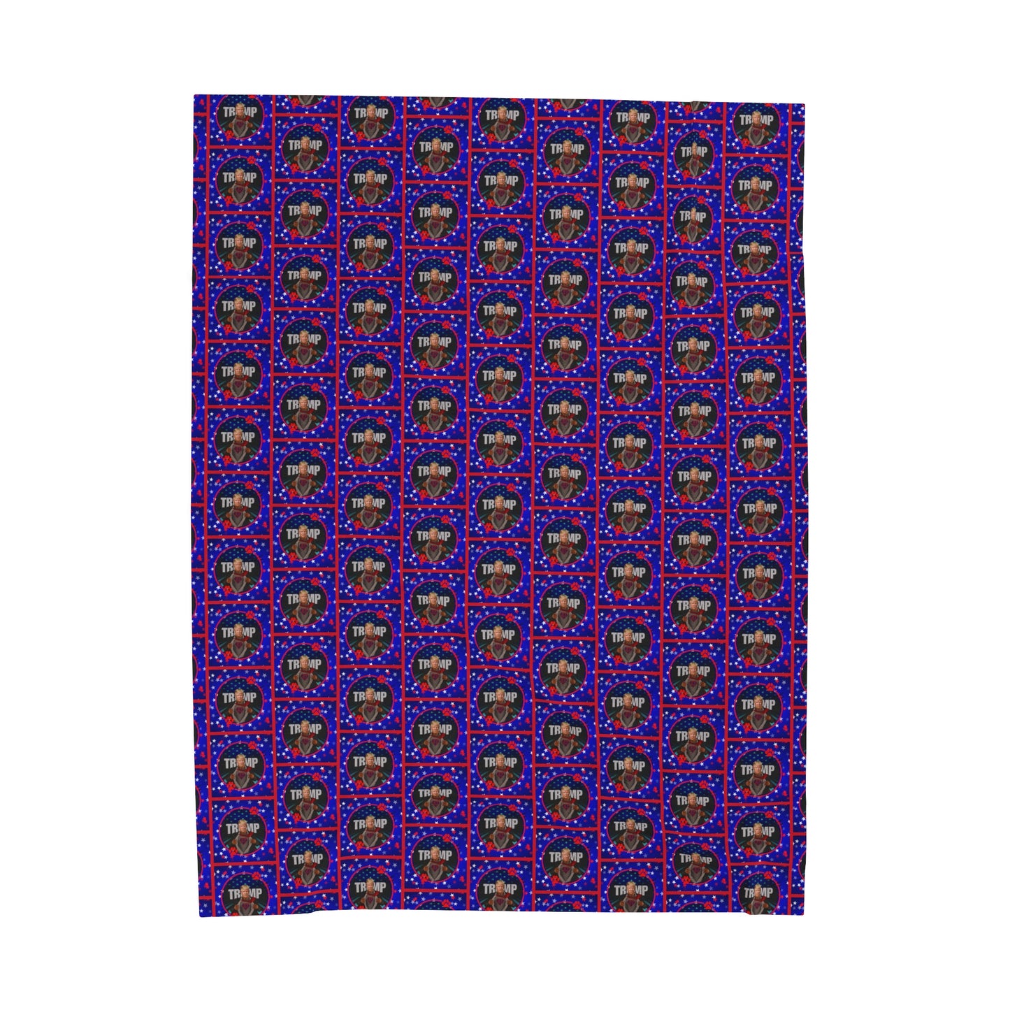 Stars & Trump 47 Velveteen Plush Blanket