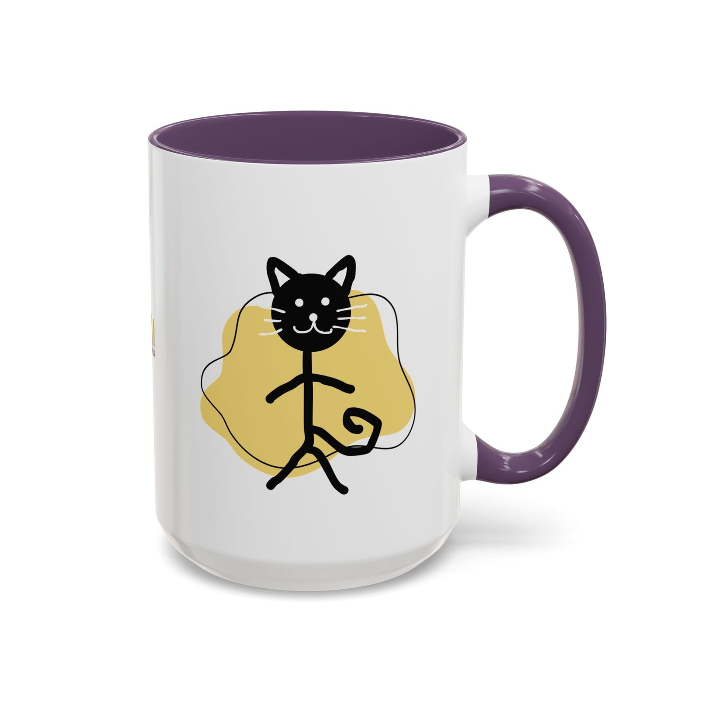 Playful Cat Accent Coffee Mug - 11oz & 15oz