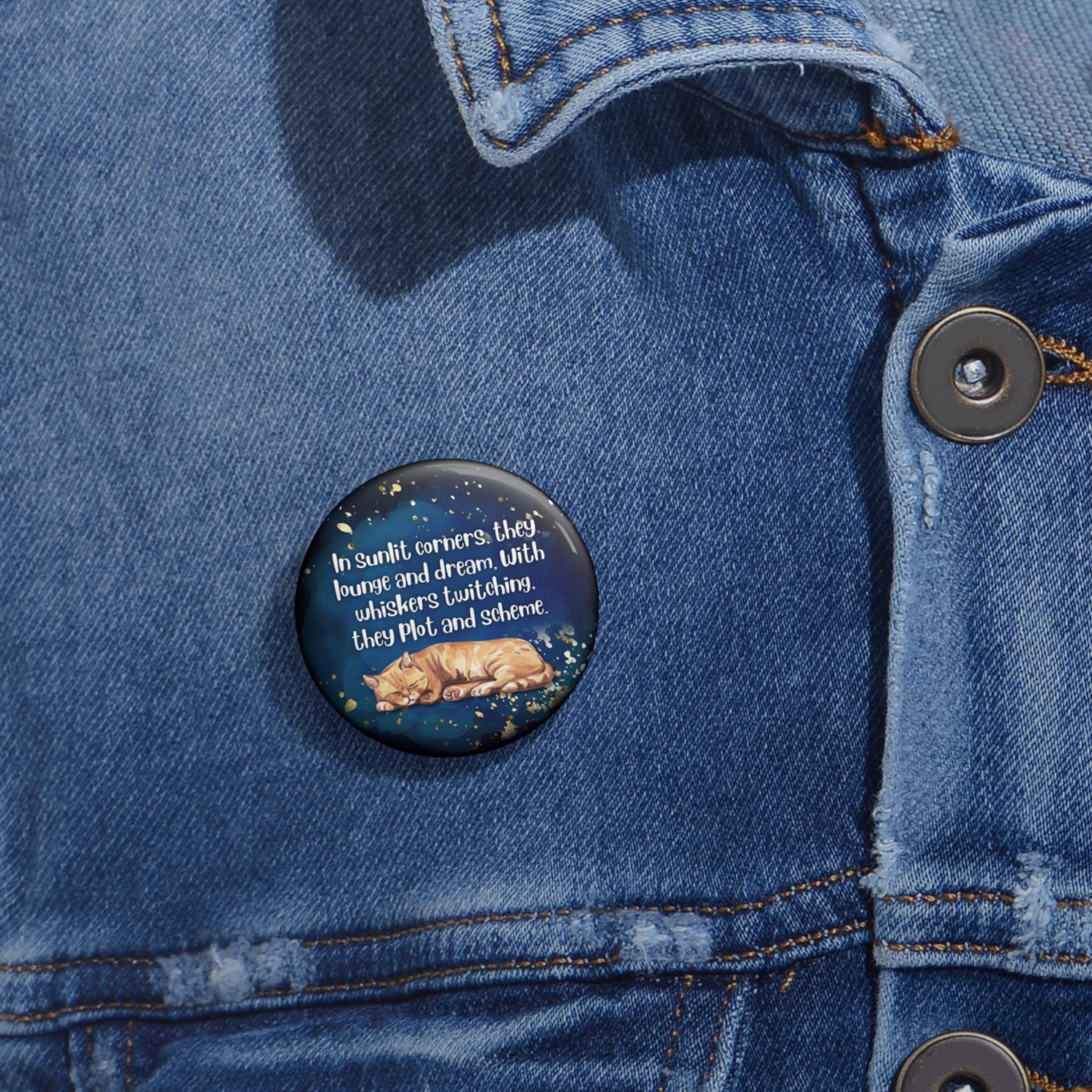 Photo depicting the Sunlit Corners Pin Buttons from EpiAl's Shop.