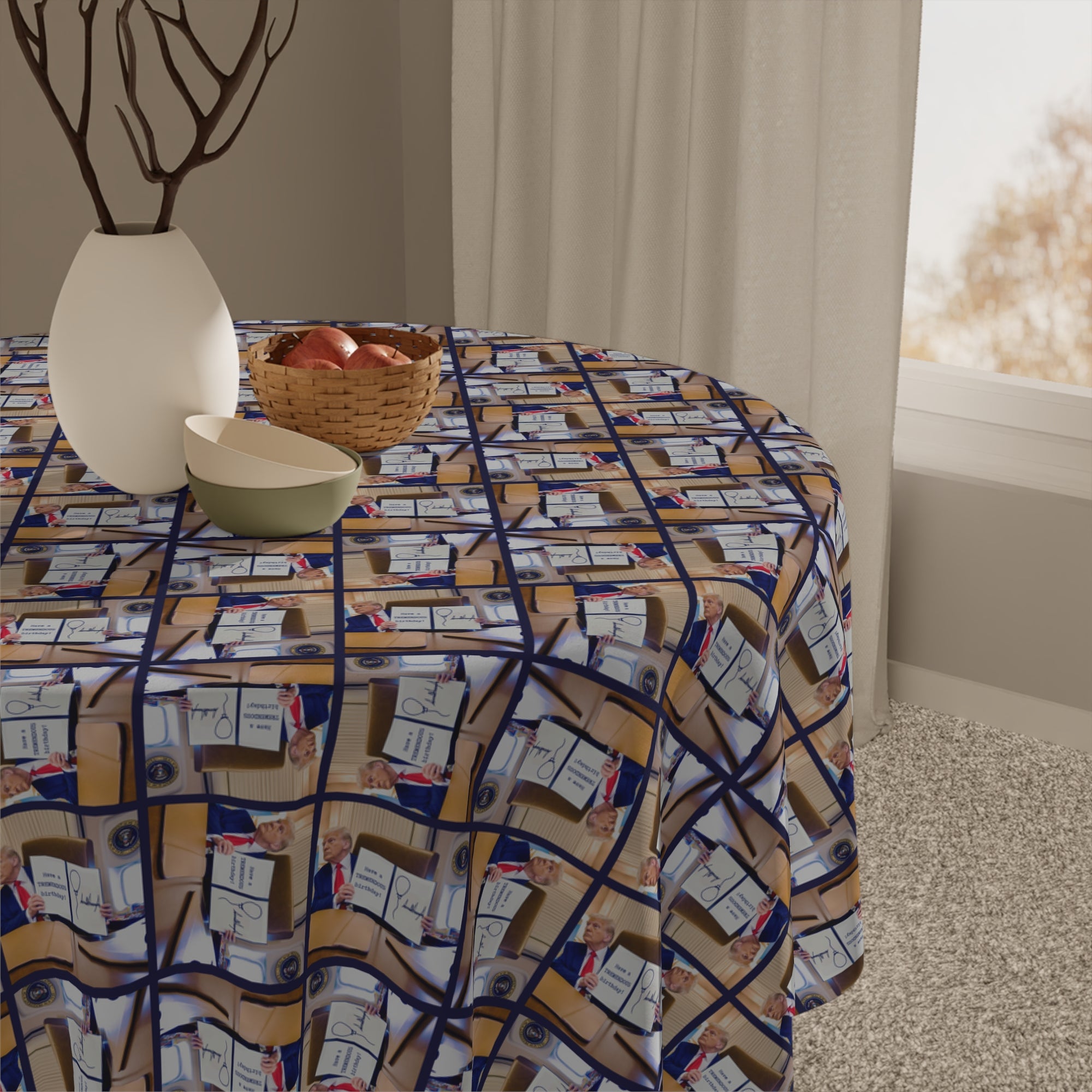 Trump Happy Birthday Tablecloth for Parties - EpiAl's Shop
