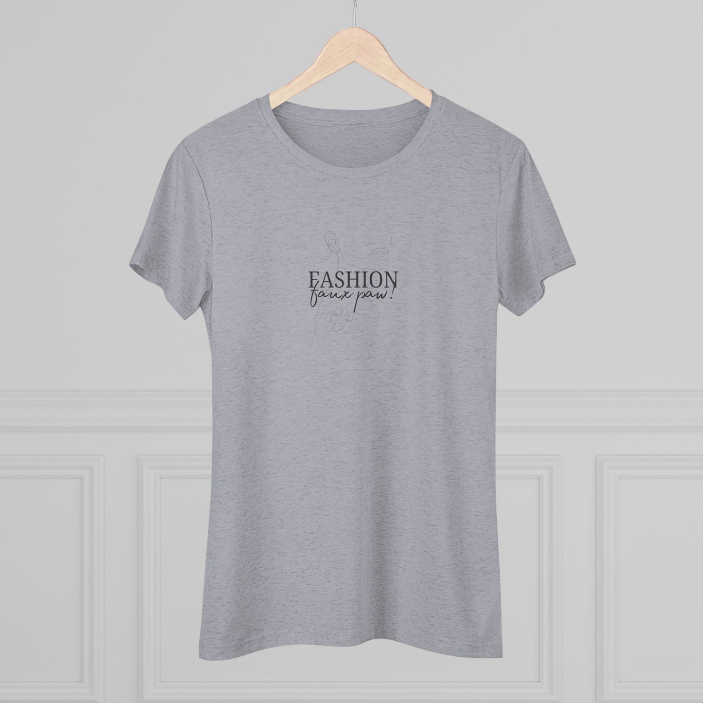 Fashion Faux Paw Women's Triblend Tee
