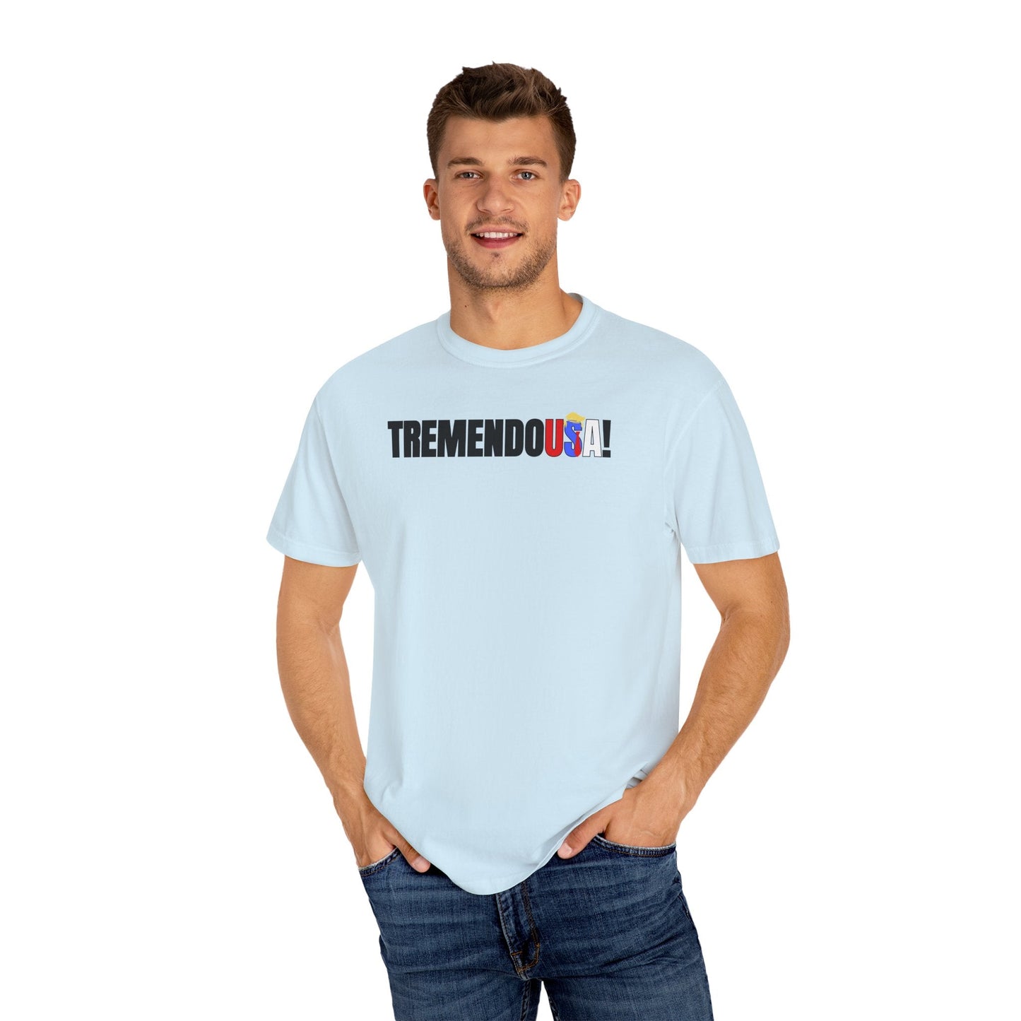 TremendoUSA Unisex Garment-Dyed T-Shirt - Casual Comfort for Everyday Wear Printify
