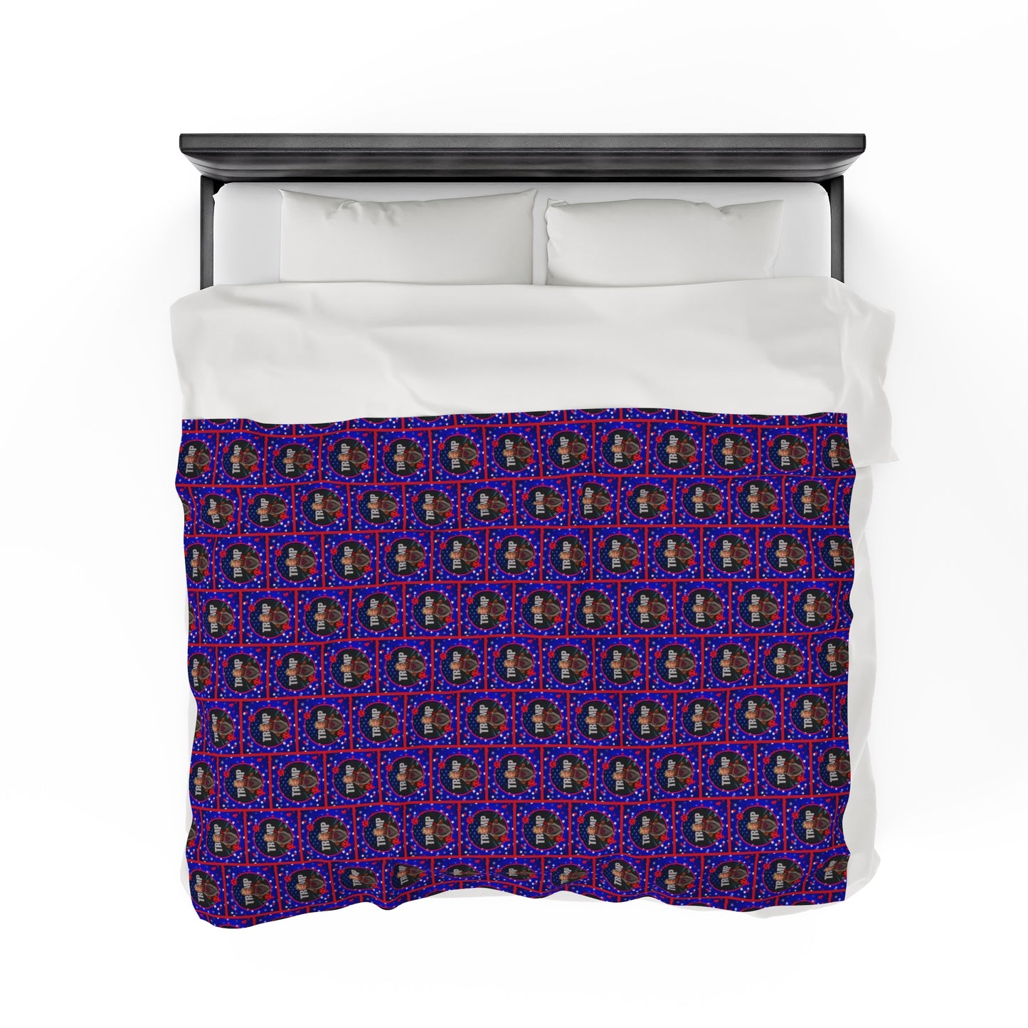 Stars & Trump 47 Velveteen Plush Blanket