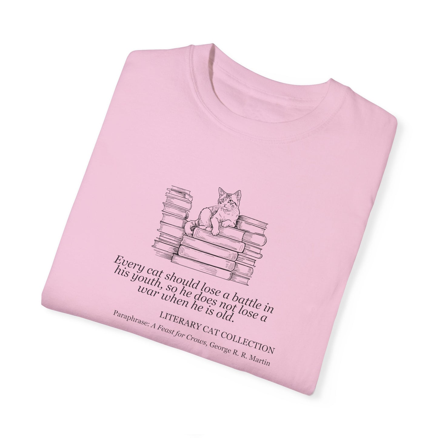 Literary Cat Unisex T-Shirt - A Feast for Crows