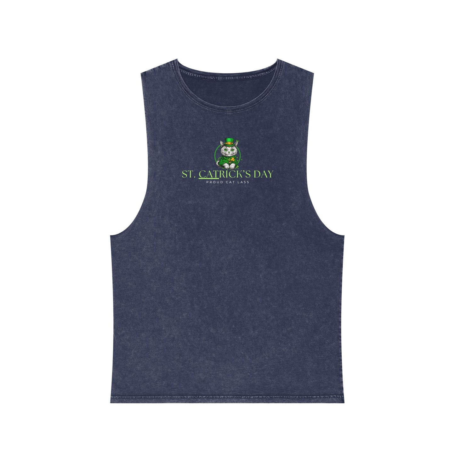 St. Patrick's Day Unisex Stonewash Tank Top Printify