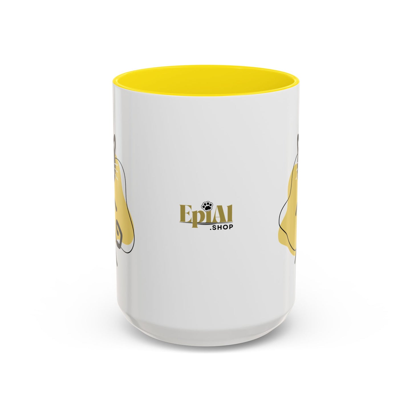 Playful Cat Accent Coffee Mug - 11oz & 15oz