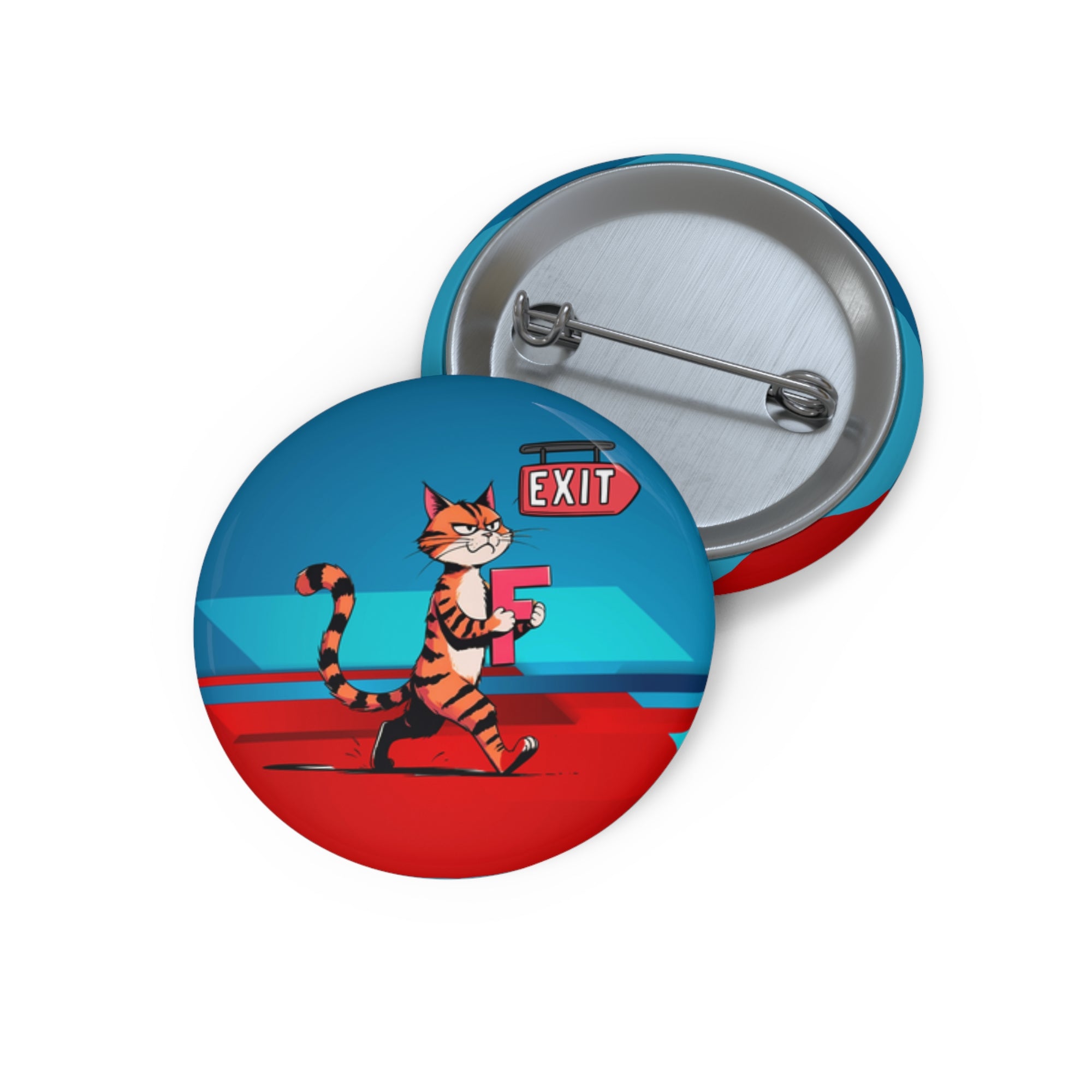 Getting the F Outta Here Pin Button