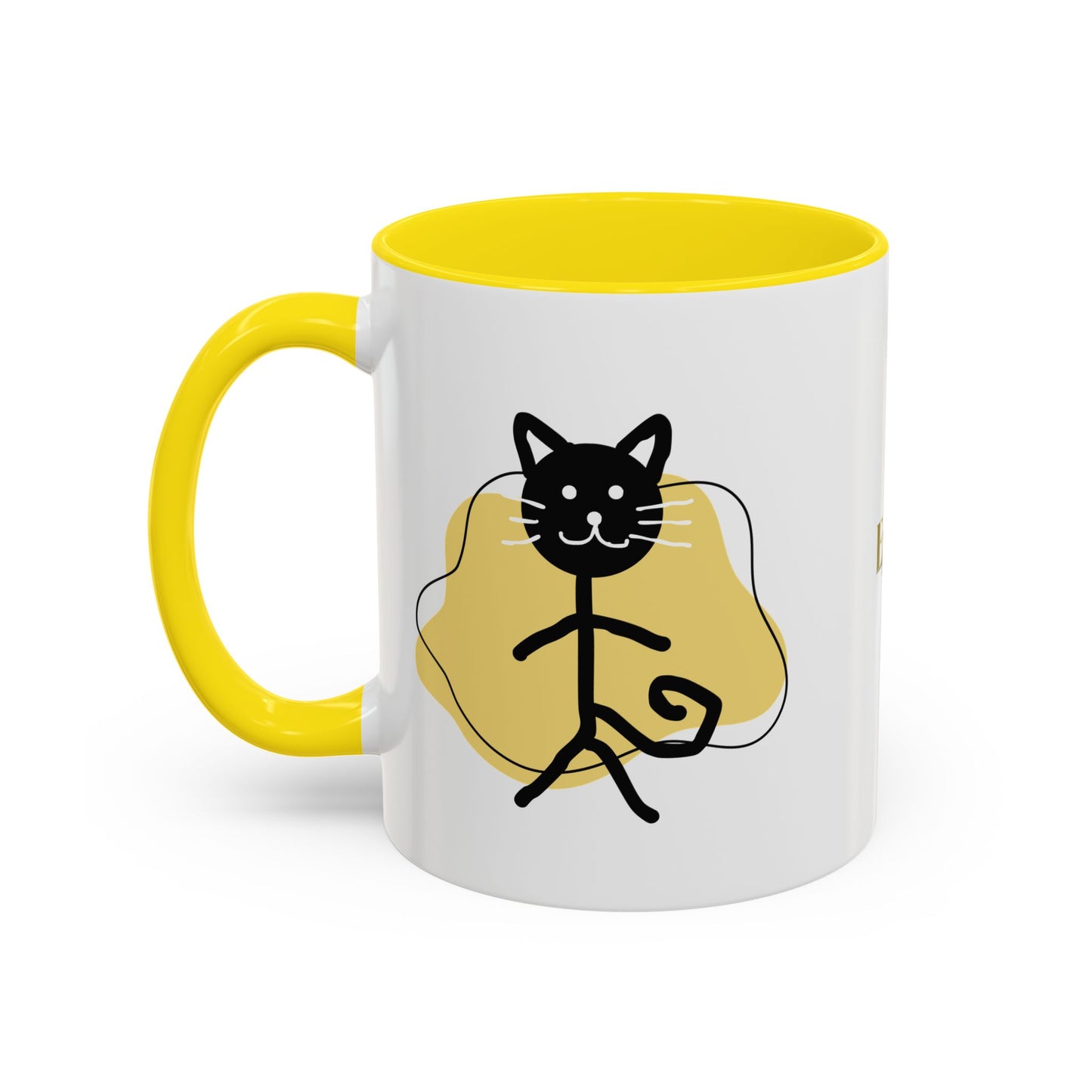 Playful Cat Accent Coffee Mug - 11oz & 15oz