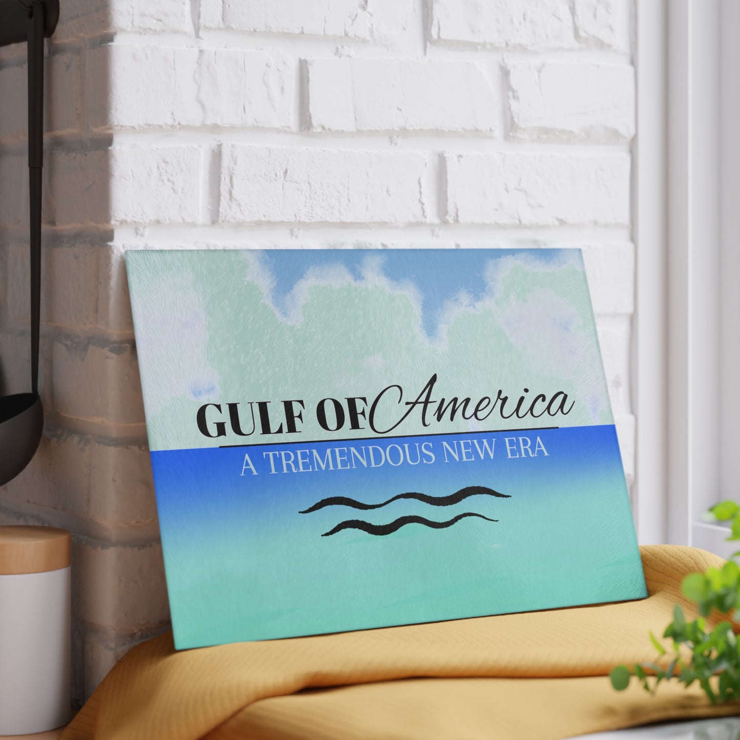 Gulf of America Tremendous New Age Glass Cutting Board