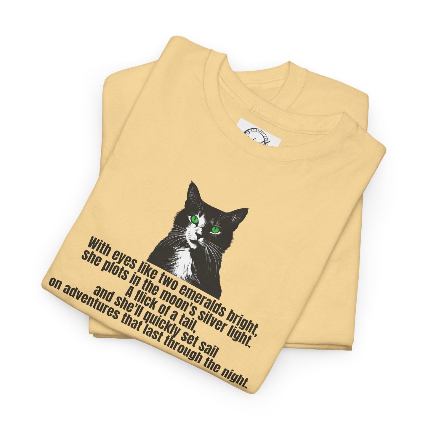 Emerald Eyed Mischief Unisex Heavy Cotton Tee