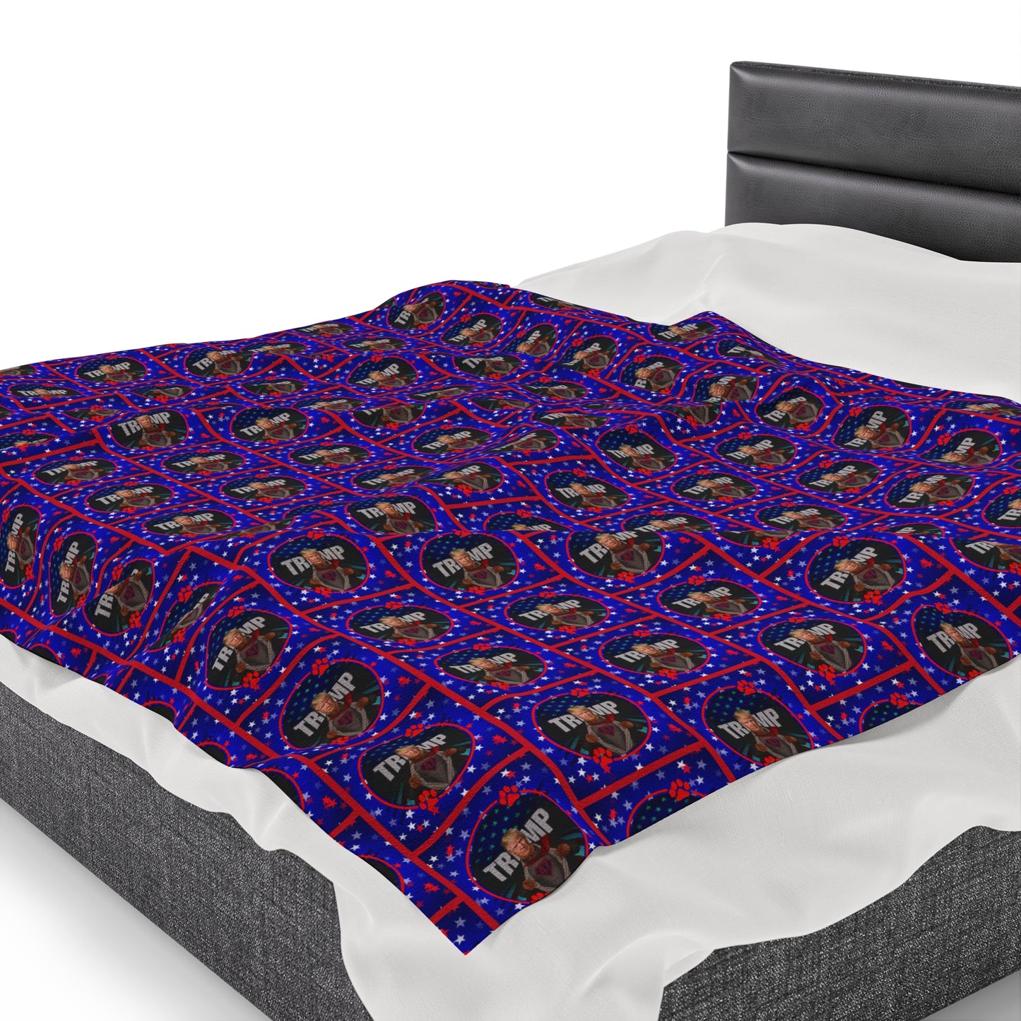 Stars & Trump 47 Velveteen Plush Blanket