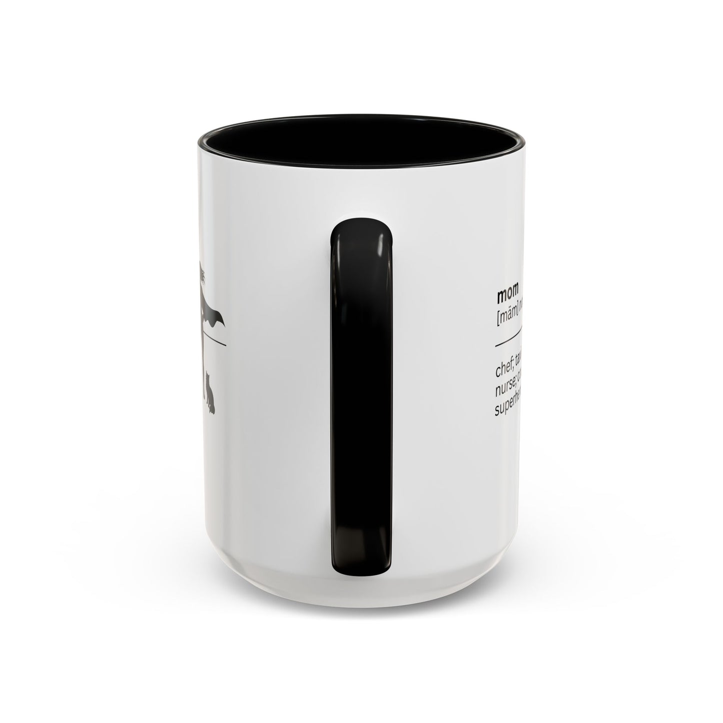 Mom Superhero Accent Coffee Mug - Perfect Gift for Moms