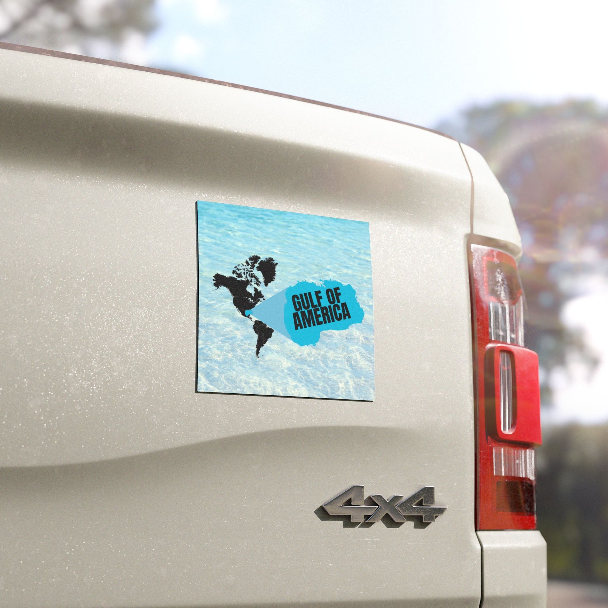American Gulf Map Car Magnet