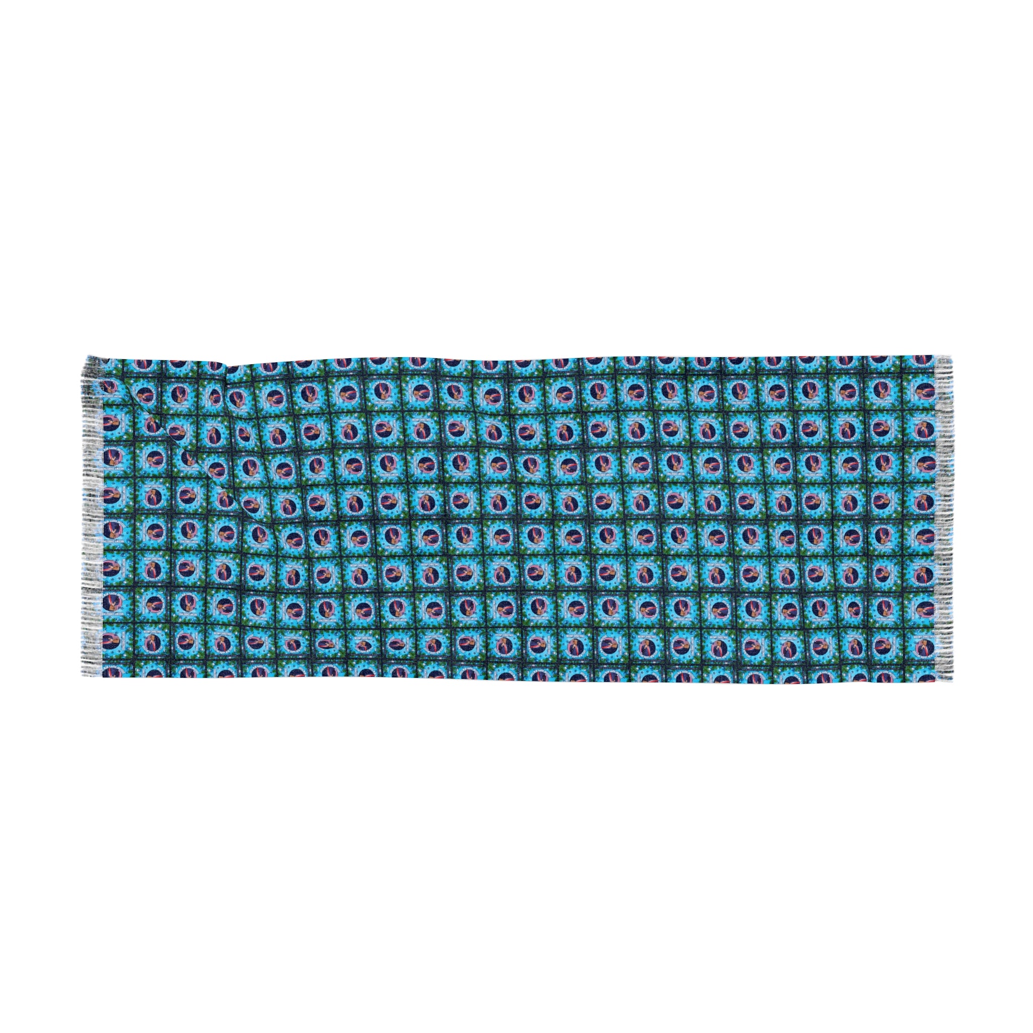 Photo depicting the A Very Trump Christmas Light Scarf from EpiAl's Shop.