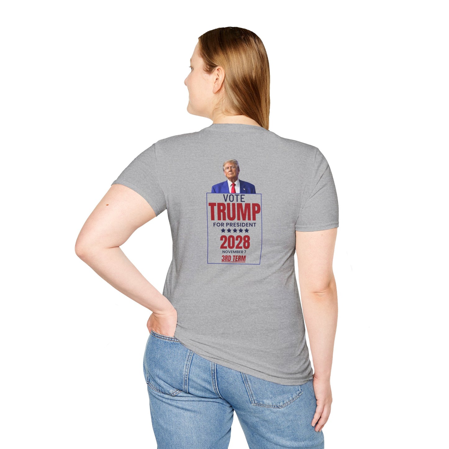 Trump 2028 Unisex Softstyle T-Shirt - Trump for President