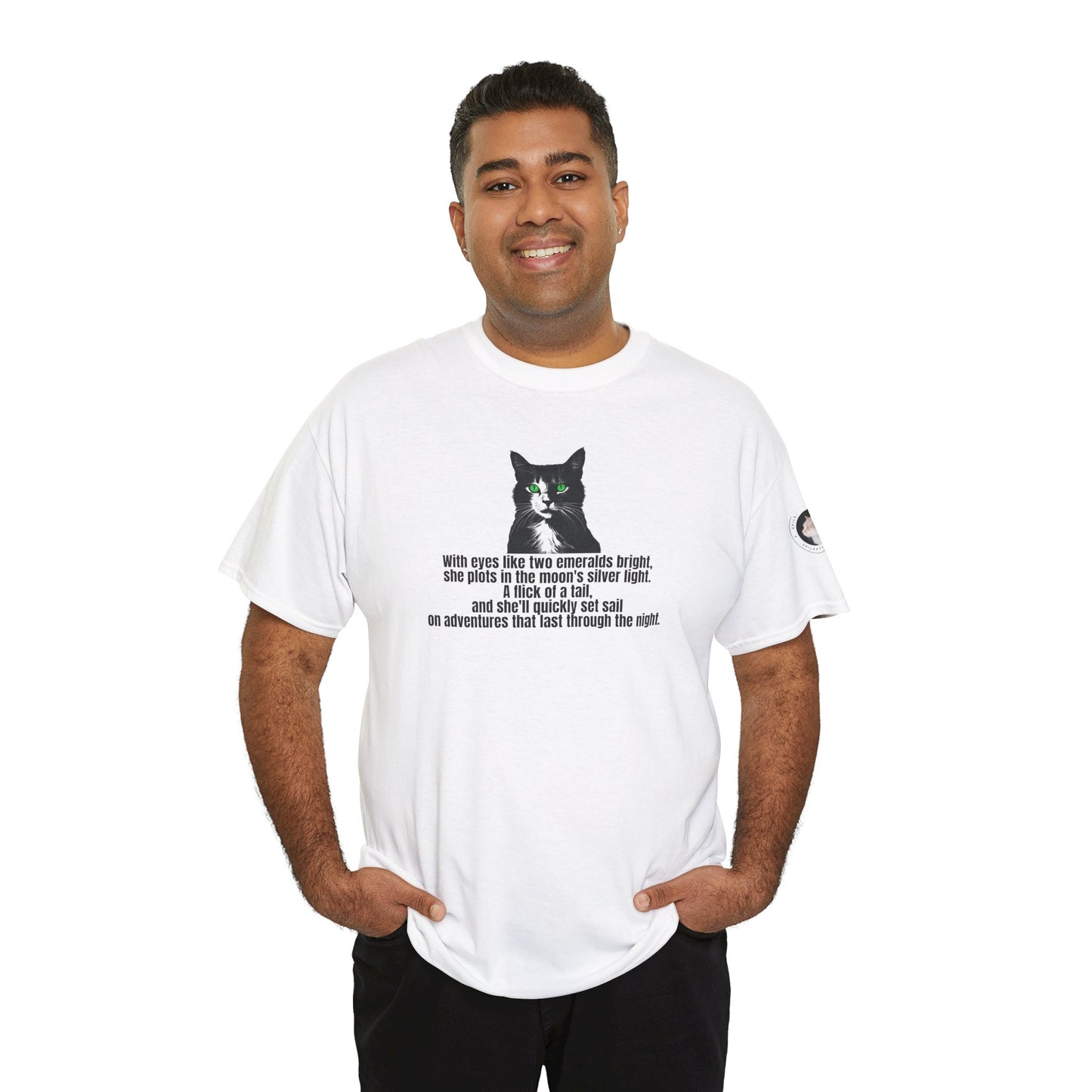 Emerald Eyed Mischief Unisex Heavy Cotton Tee
