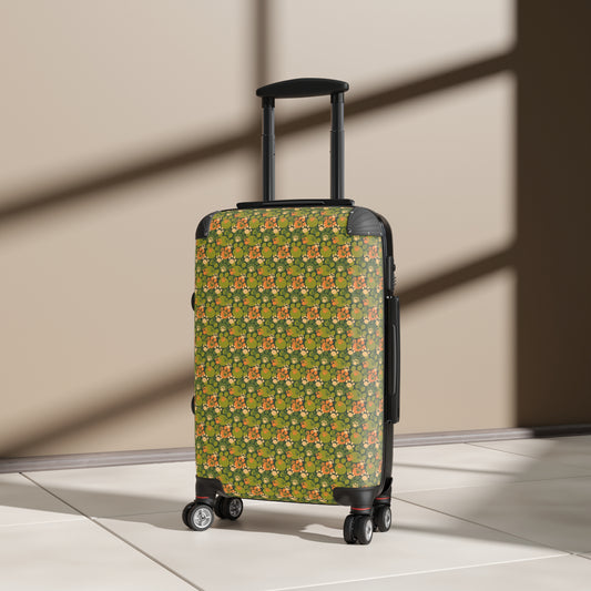 Green & Orange Paws Suitcase