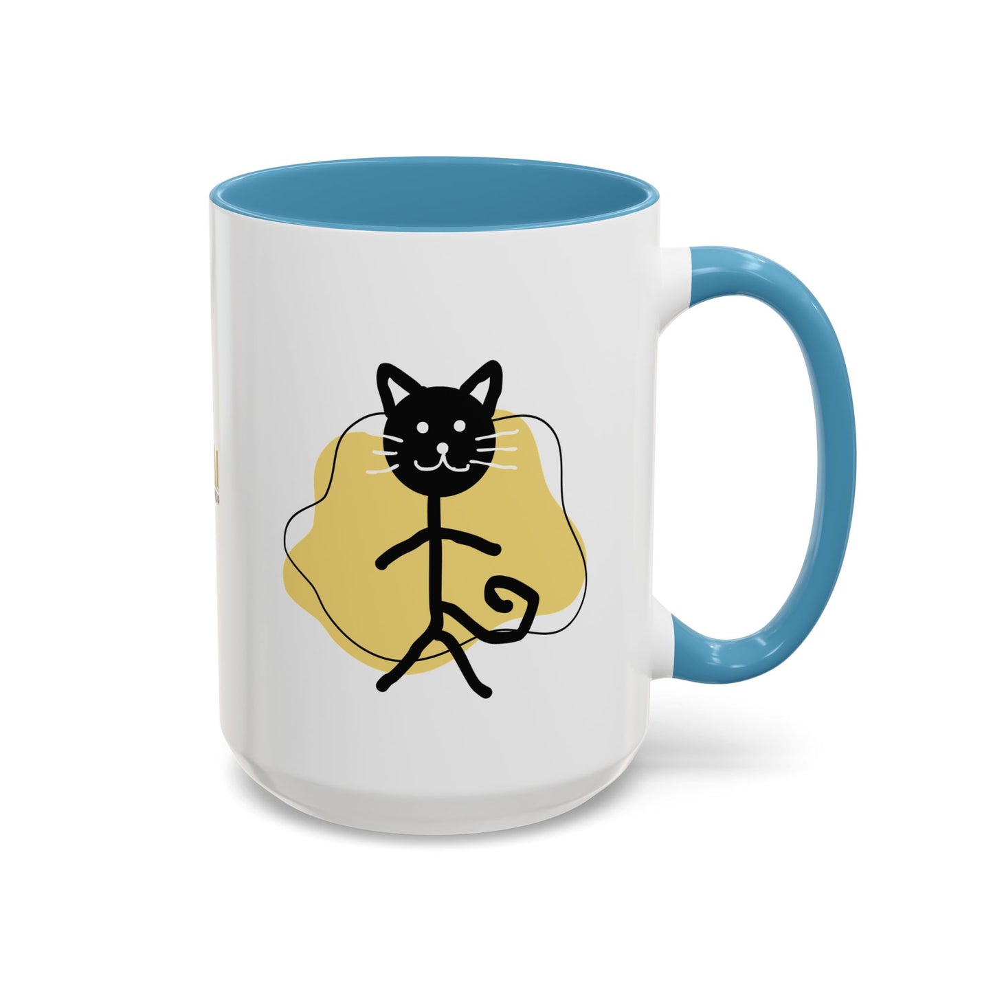 Playful Cat Accent Coffee Mug - 11oz & 15oz