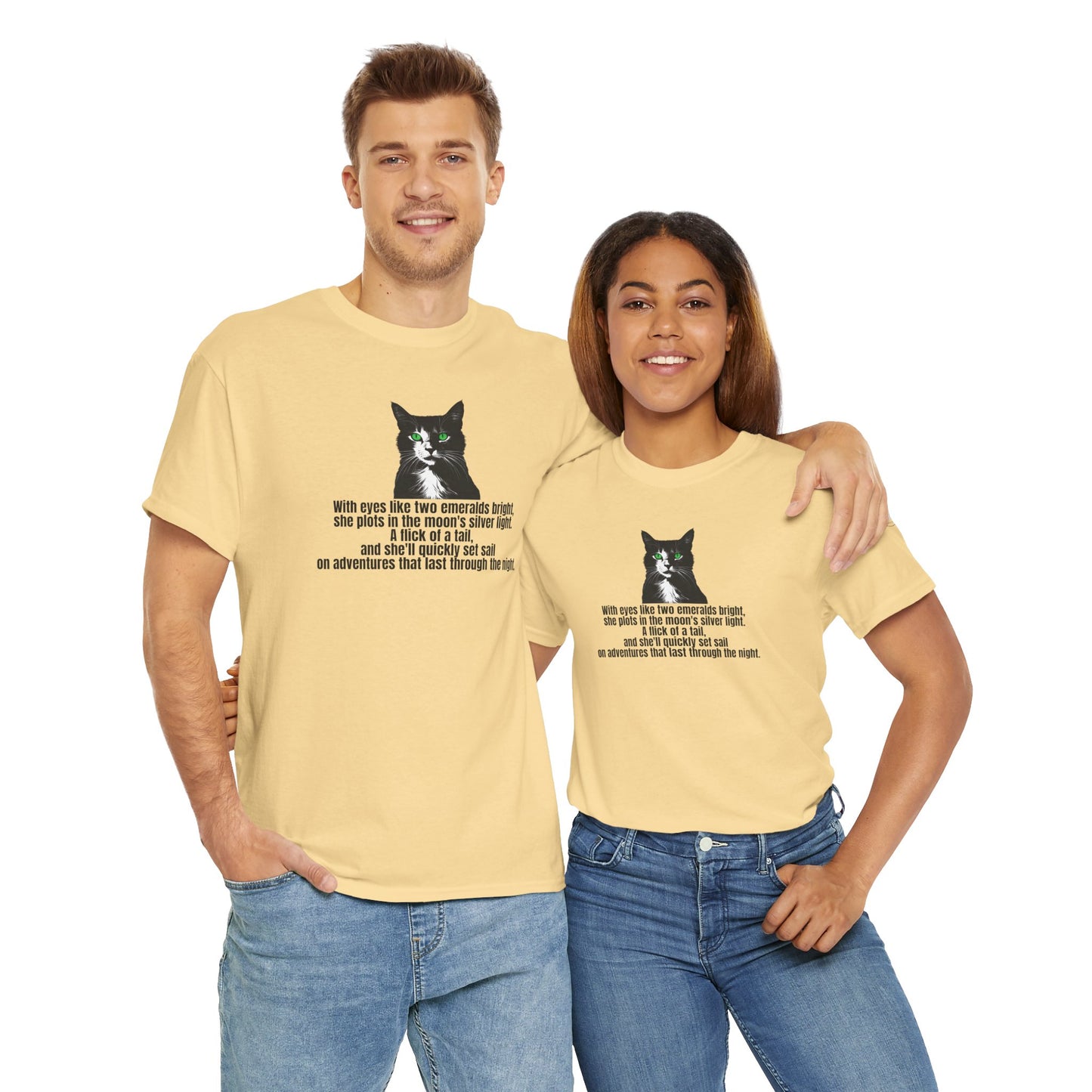 Emerald Eyed Mischief Unisex Heavy Cotton Tee