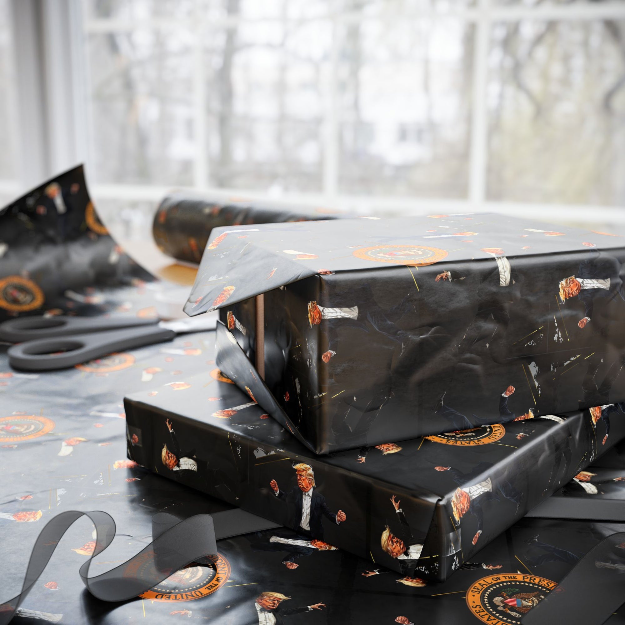 Dancing President Wrapping Paper