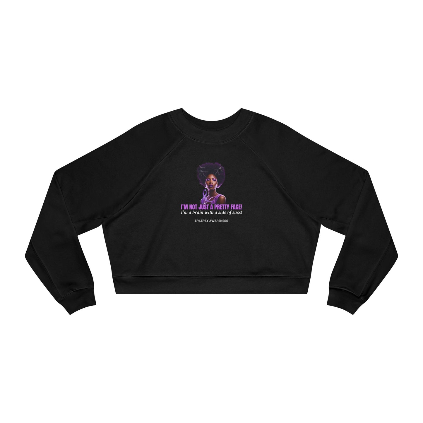 Sassy Brain Women's Cropped Fleece Pullover