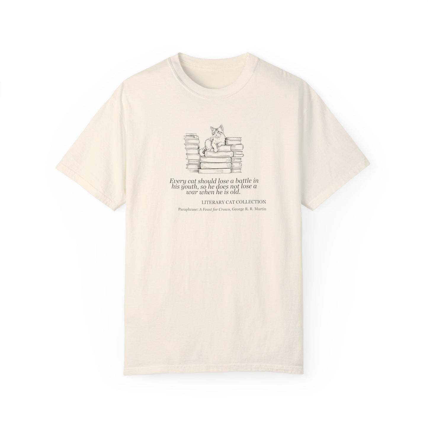 Literary Cat Unisex T-Shirt - A Feast for Crows