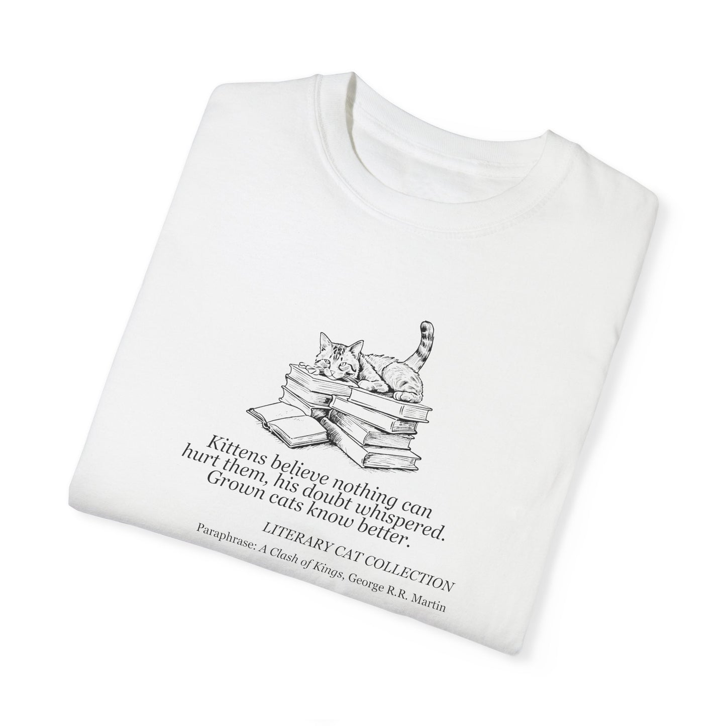 Literary Cat Unisex T-Shirt - A Clash of Kings