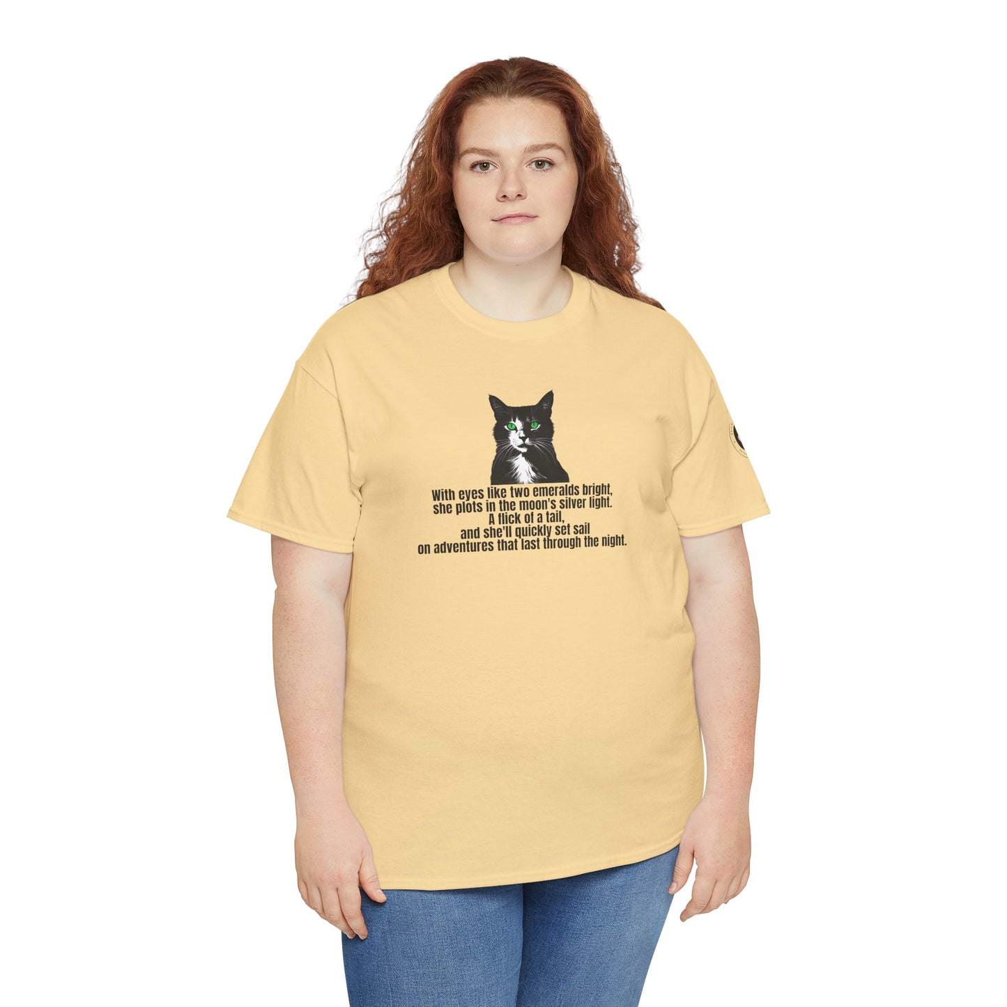 Emerald Eyed Mischief Unisex Heavy Cotton Tee