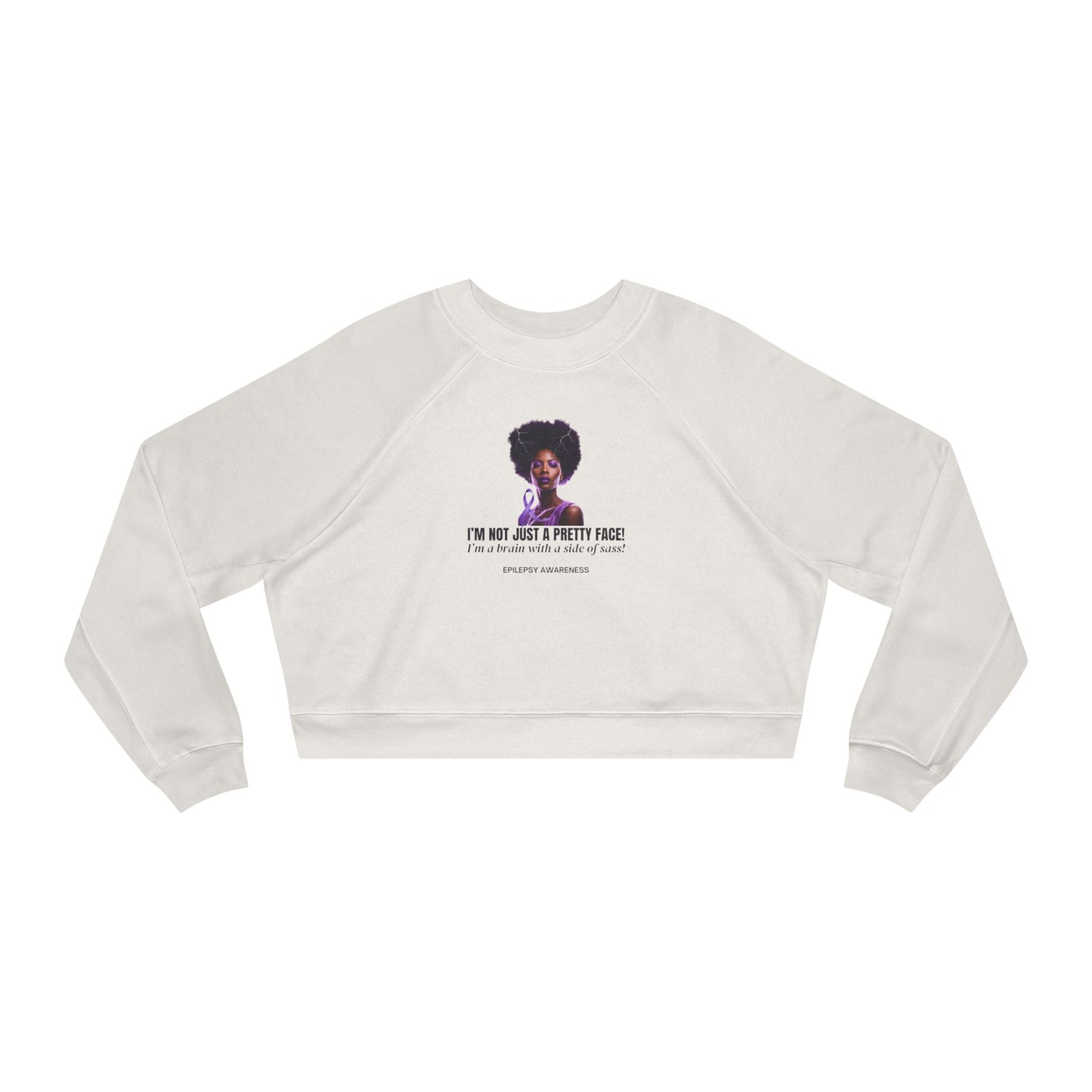 Sassy Brain Women's Cropped Fleece Pullover