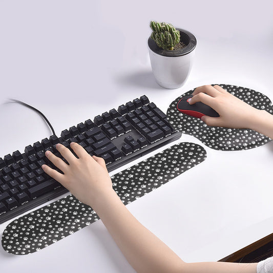 Chic Paws Mouse Pad and Hand Rest Set