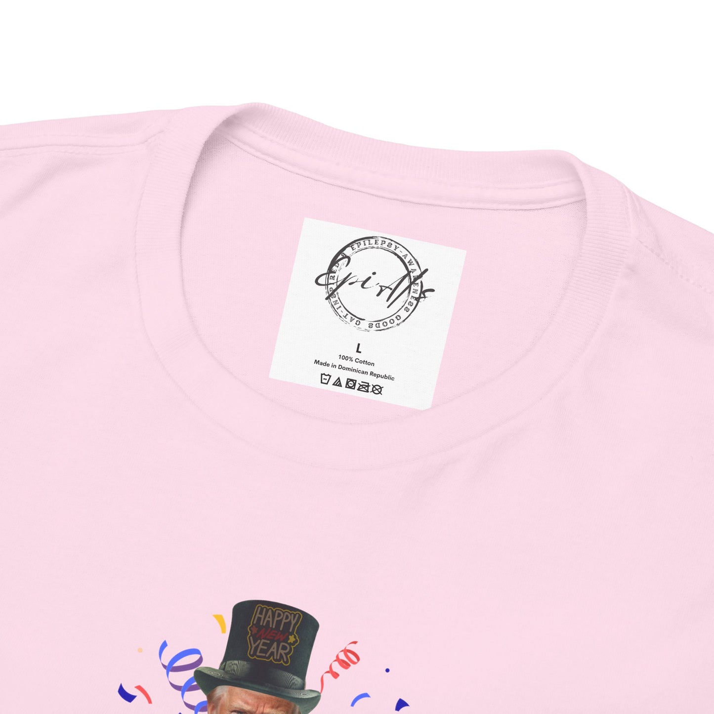 Trump Happy New Year 2025 Unisex Heavy Cotton Tee