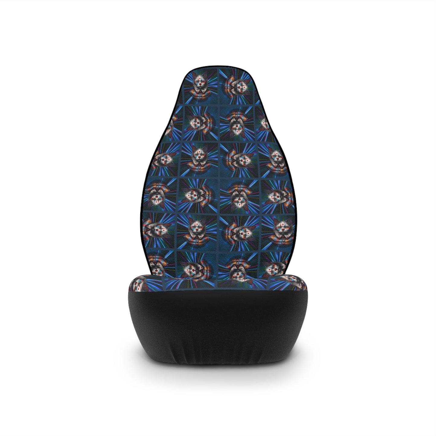 Clown Cat Car Seat Covers Printify