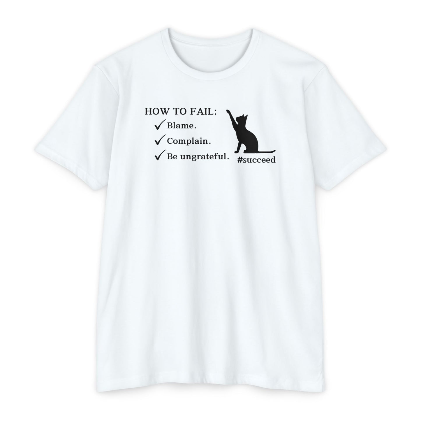 How to Fail Unisex CVC Jersey T - shirt - T - Shirt - Epileptic Al’s Shop